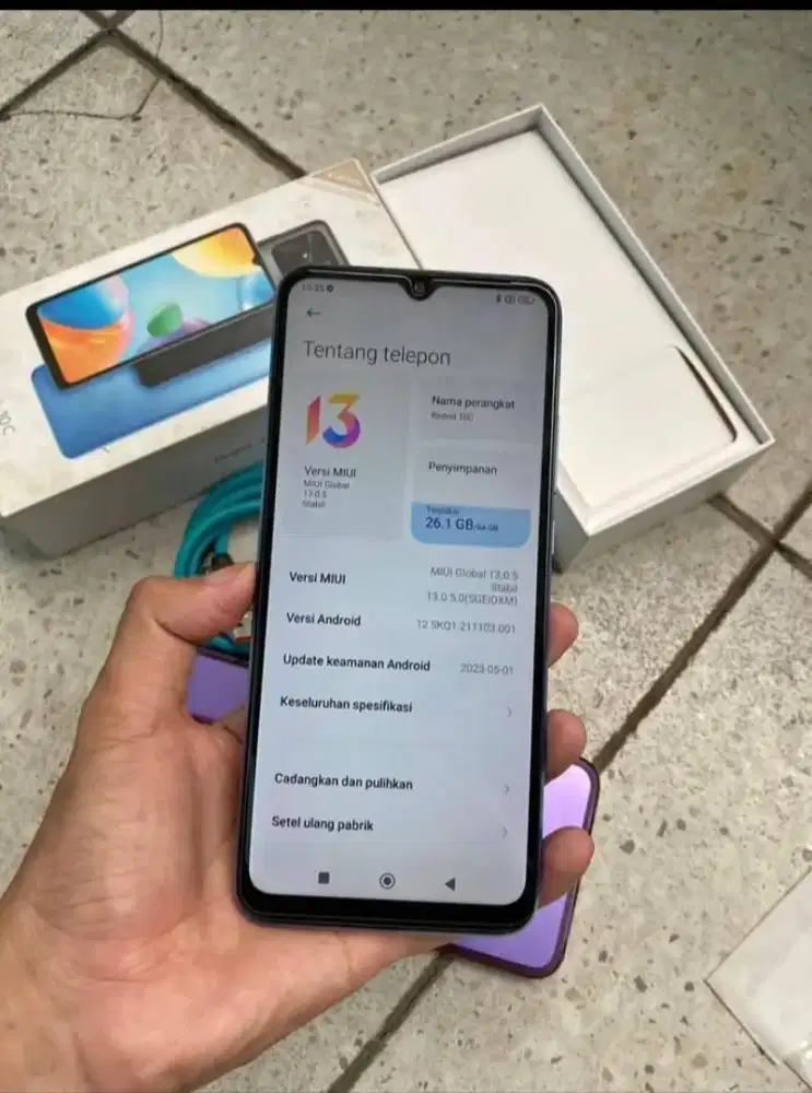 Redmi 10C 4/64 fullset chrgr ga ori