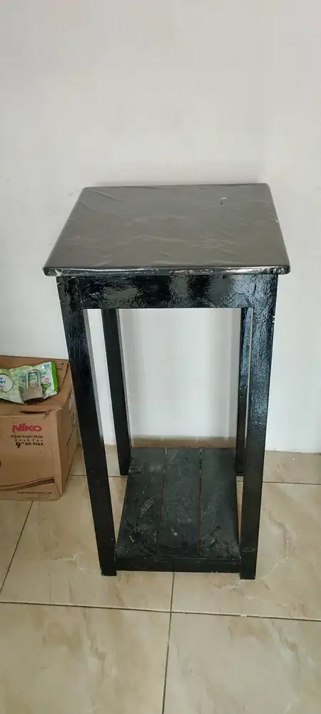 MEJA DISPENSER KAYU JATI BELANDA MULUS