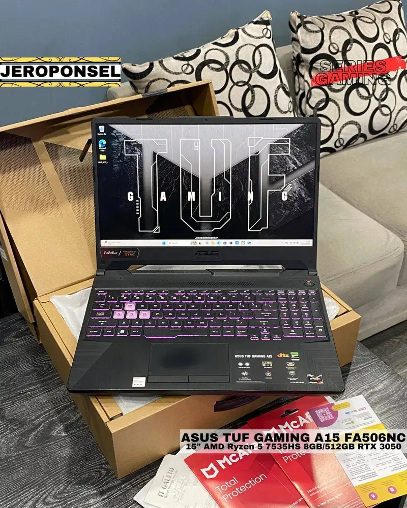 ASUS TUF GAMING A15 FA506NC 15 AMD Ryzen 5 7535HS 8GB/512GB RTX 3050