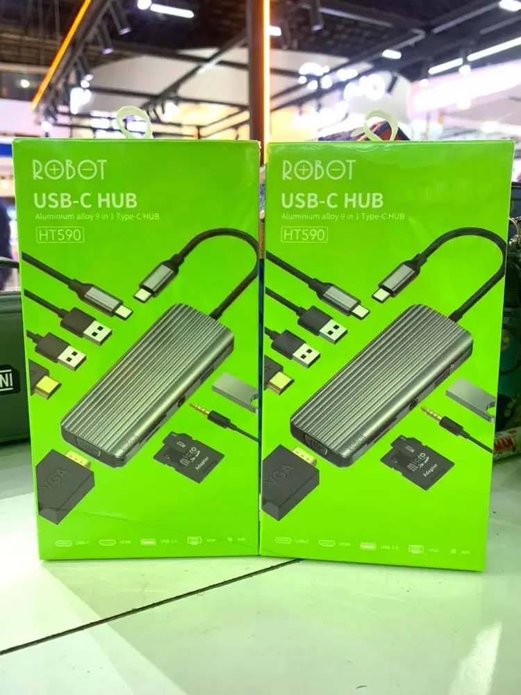 USB Hub Robot HT590 Multiport 9in1 Type-C
