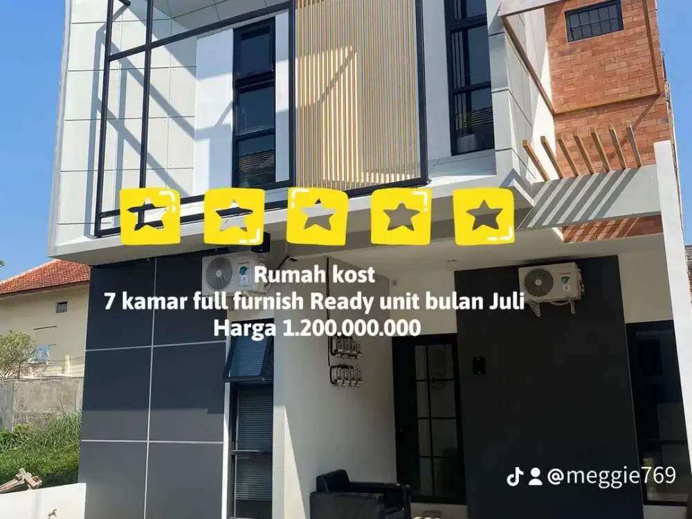 Dijual rumah kost siap huni dekat kampus umm
