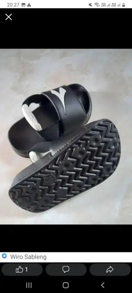 Sandal Diadora type Kamus Jr hitam