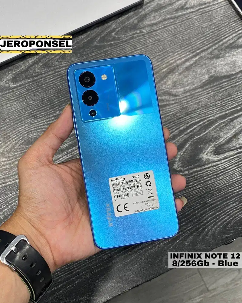 INFINIX NOTE 12 8/256GB BLUE MULUS ORIGINAL UNIT ONLY