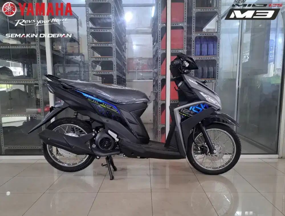 [ Motor Baru ] mio spoke RUJI 125cc bluecore hitam