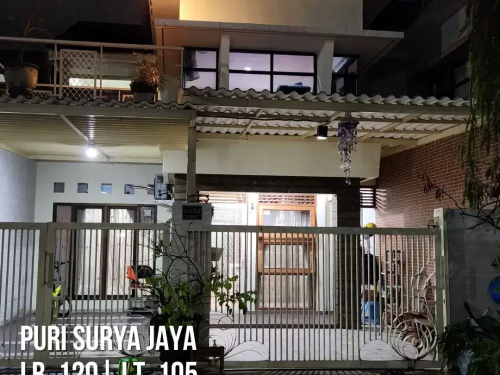 Rumah Semi Furnish di Perum Puri Surya Jaya Gedangan Sidoarjo