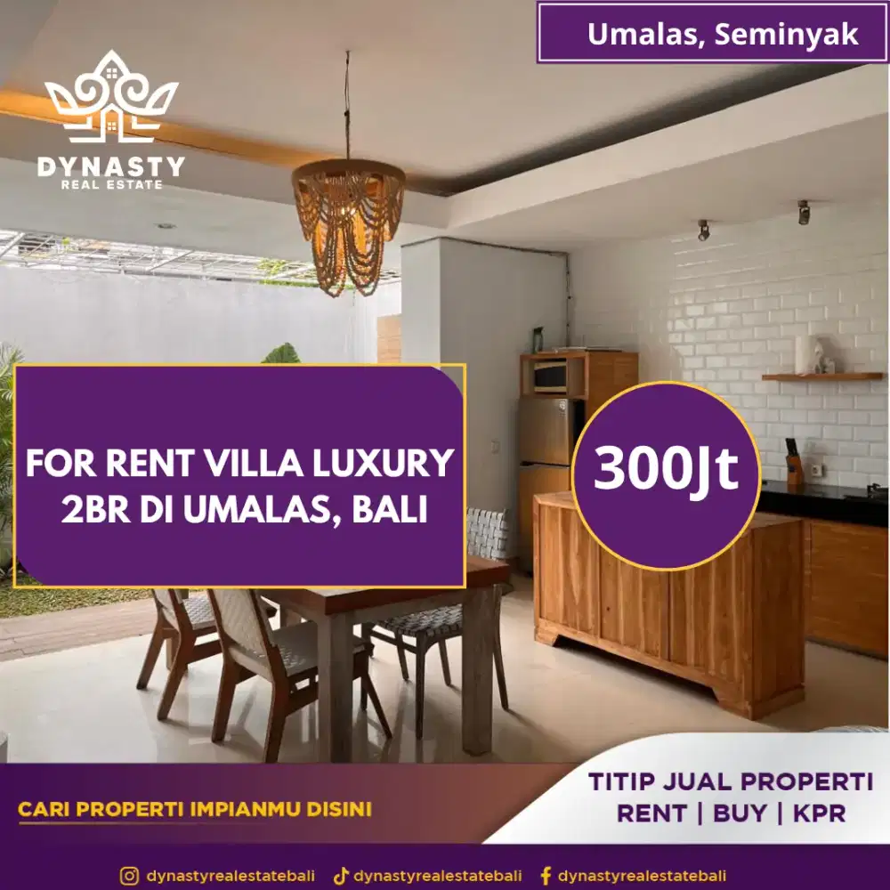 Sewa villa lokasi strategis di umalas seminyak
