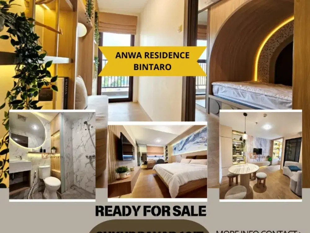 Dijuak Cukup bayar 10 juta Dapat 2BR Anwa Residence Bintaro