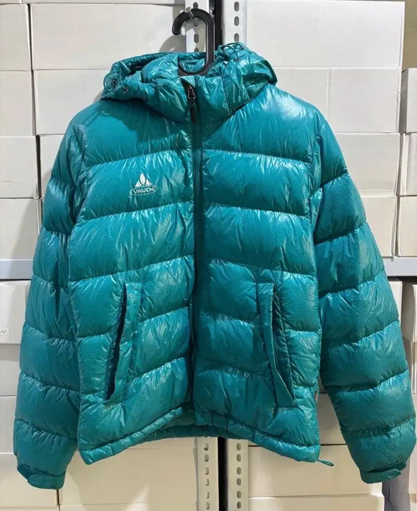 jaket Vaude Germany bulu angsa parasut ringan 100% original