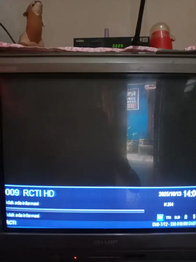 JUAL BUTUH TV TABUNG SHARP + STB MATRIX APPLE