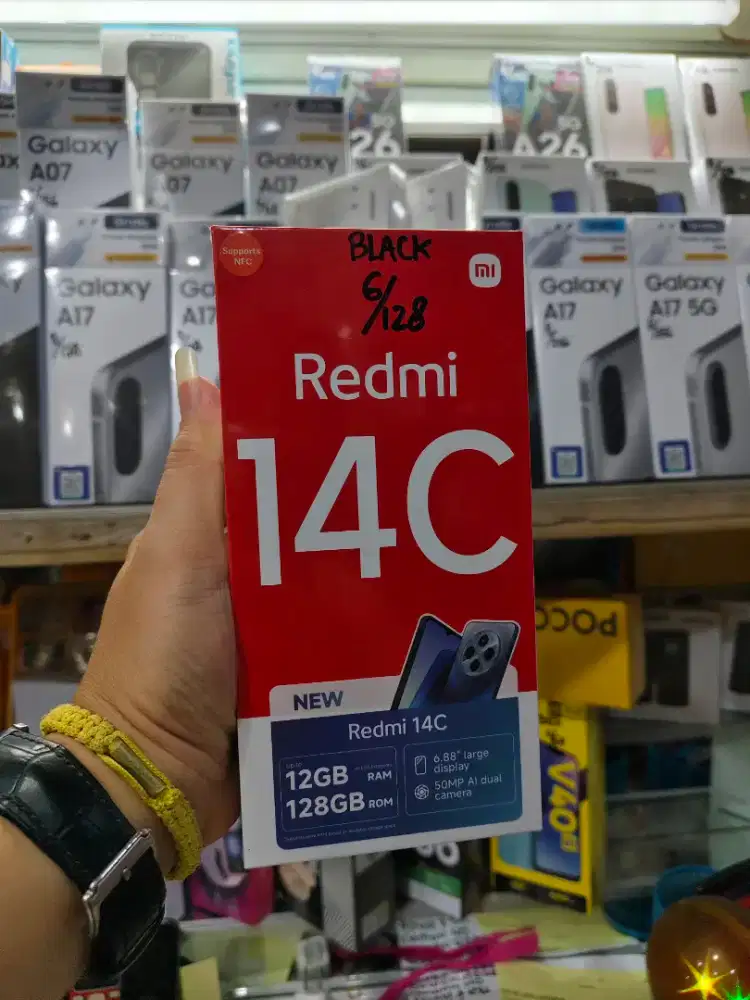 Redmi 14c 6/128 cuci gudang new garansi 1 tahun