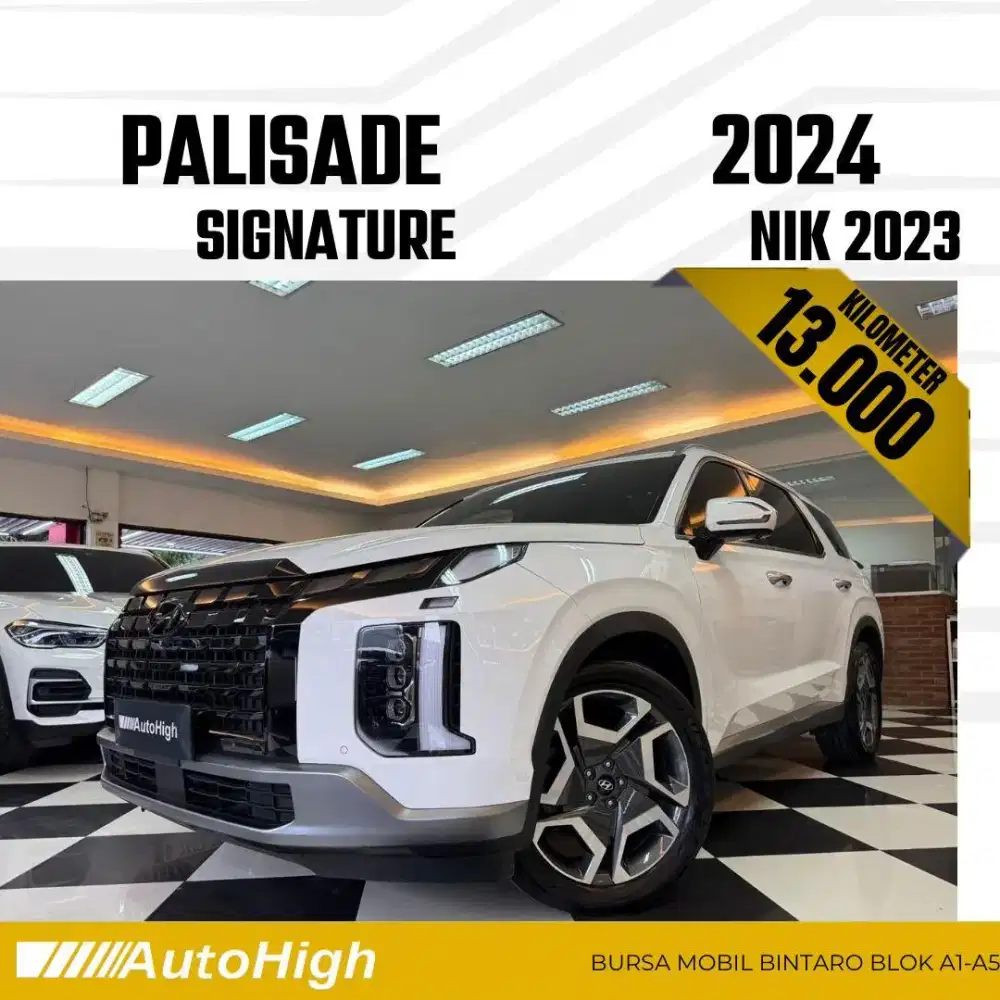 DP10% [Km13.000] Palisade Signature 2023 White Reg 2024 #AUTOHIGH