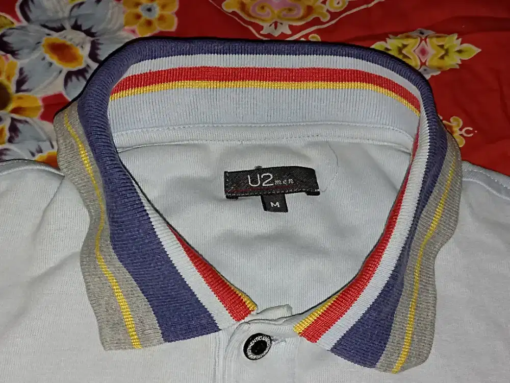 Baju Pakaian Polo Shirt Rare Vintage U2 Men Original Gratis 1