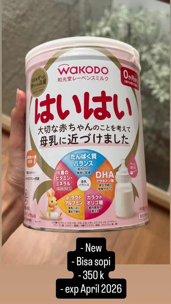 Susu Wakodo Haihai asli jepang/ 0-12 bulan/ Original/ New/ Segel