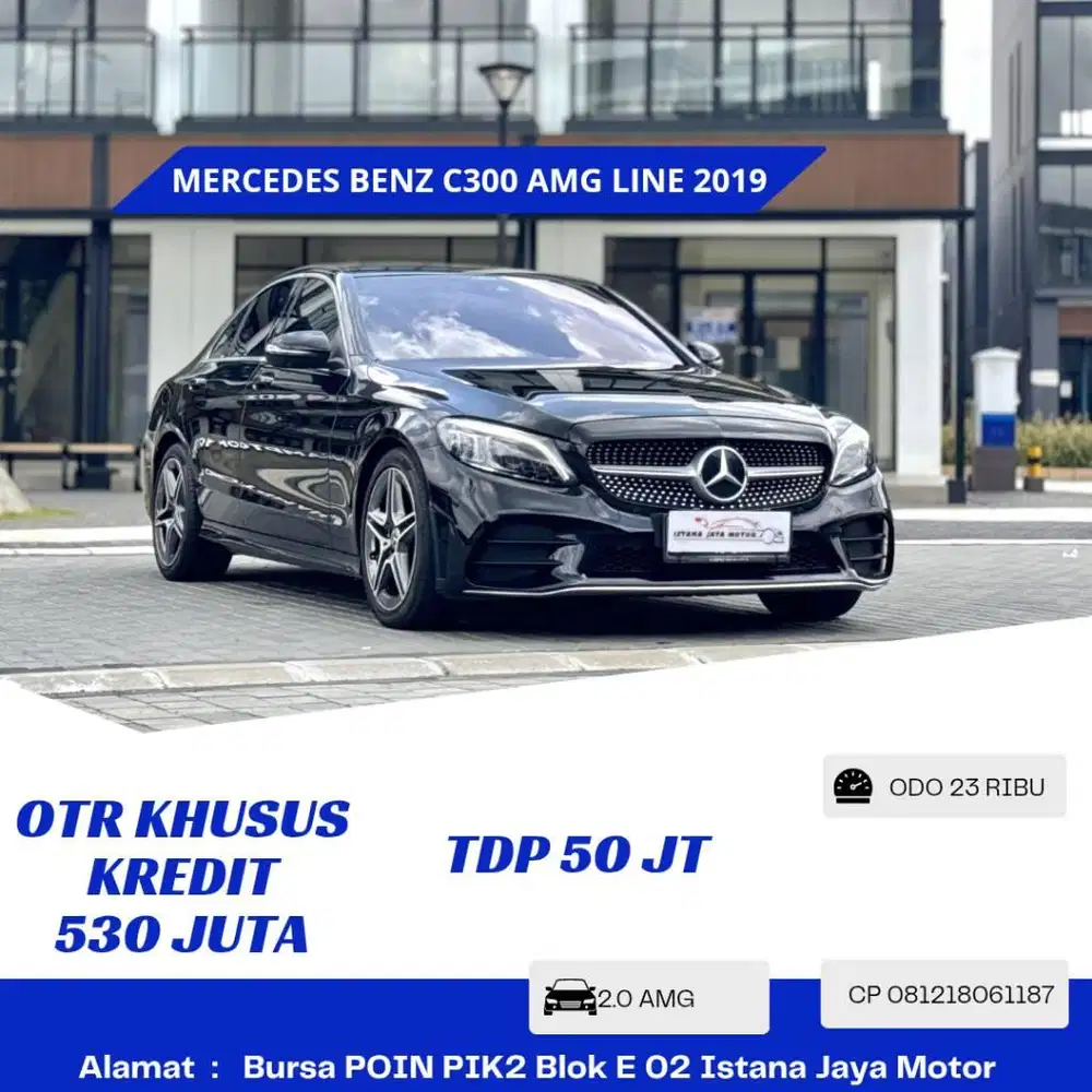 KM 23RB Mercy C300 AMG Line W205 2019 Hitam