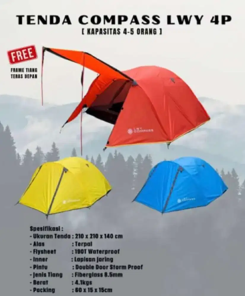 Tenda LWY Compass 4P Double Layer Waterproof