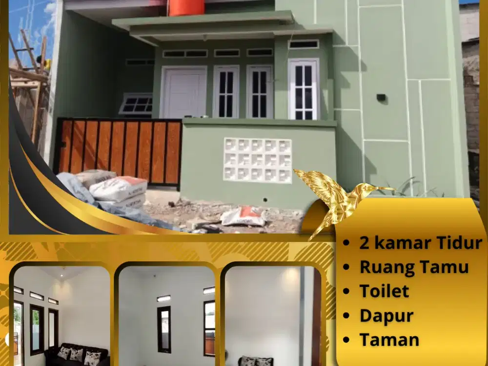 RUMAH MURAH 2 KAMAR AKSES STRATEGIS MULAI DARI 185 JUTAAN