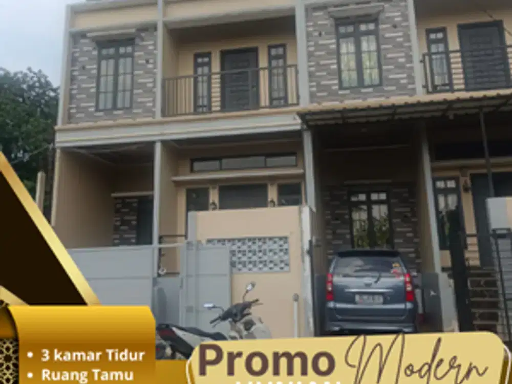 CLUSTER 2 LANTAI DENGAN DESAIN YANG MEWAH DILOKASI STRATEGIS