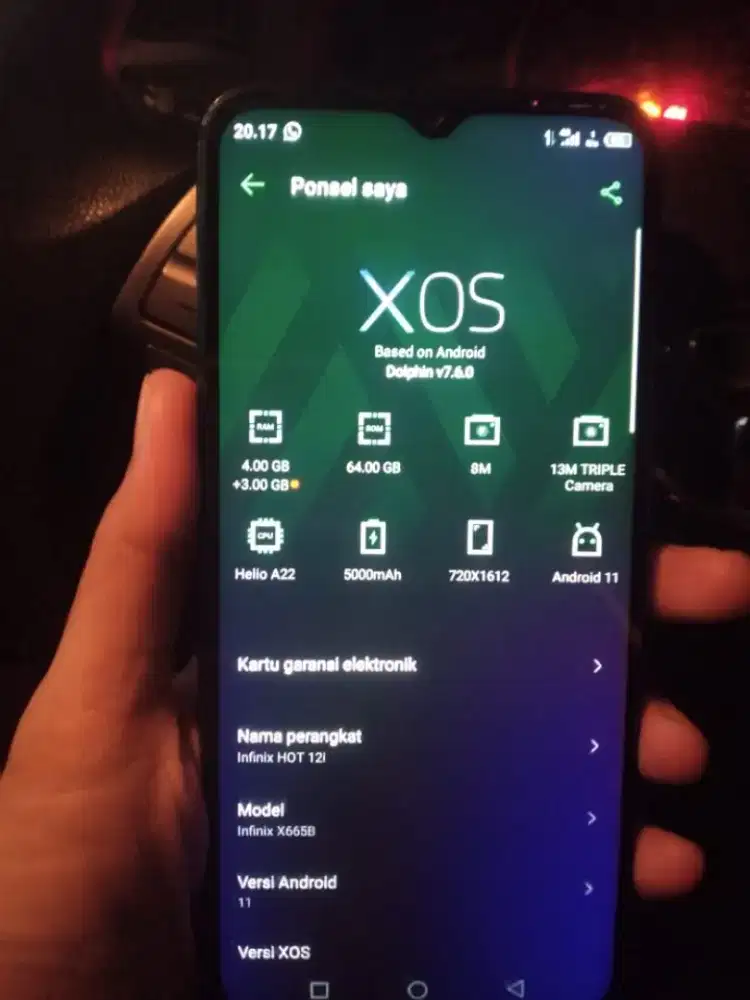 Infinix hot 12i ram 4+3/ 64 hp charger normal