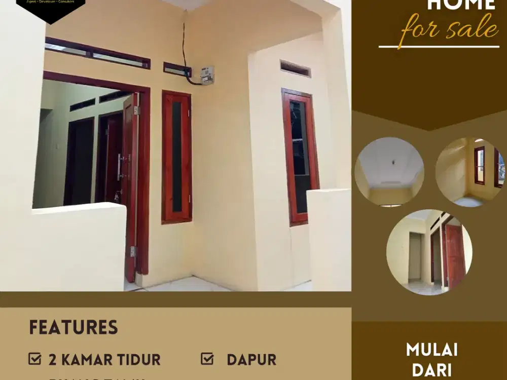 Rumah siap huni 2 kamar mulai dari 130 jutaan dilokasi strategis