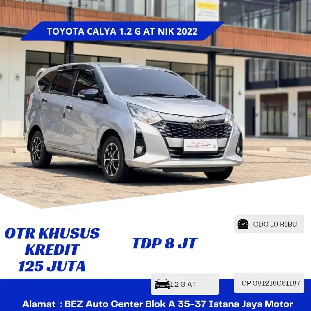 KM 10 RB Toyota Calya 1.2 G AT NIK 2022