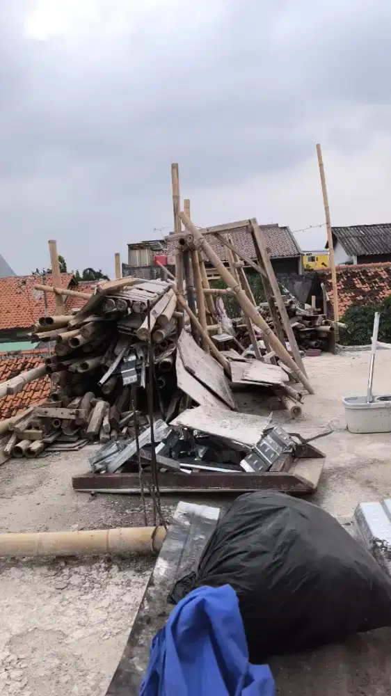 bambu bekas proyek masih kokoh