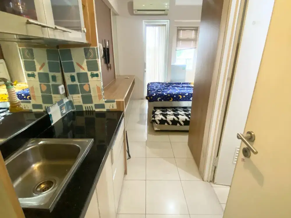 Apartemen Green Bay Pluit Studio Full Furnished View Mall ada AC