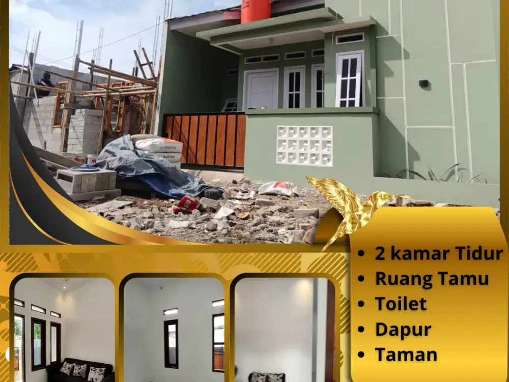 RUMAH IDEALIS 2 KAMAR AKSES STRATEGIS DEKAT JALAN UTAMA HAYA 185 JUTA