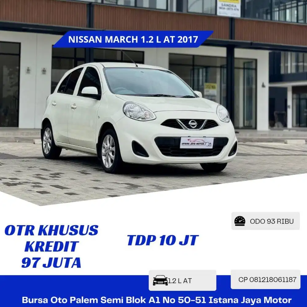 TERMURAH Nissan March 1.2 L AT 2017 Putih