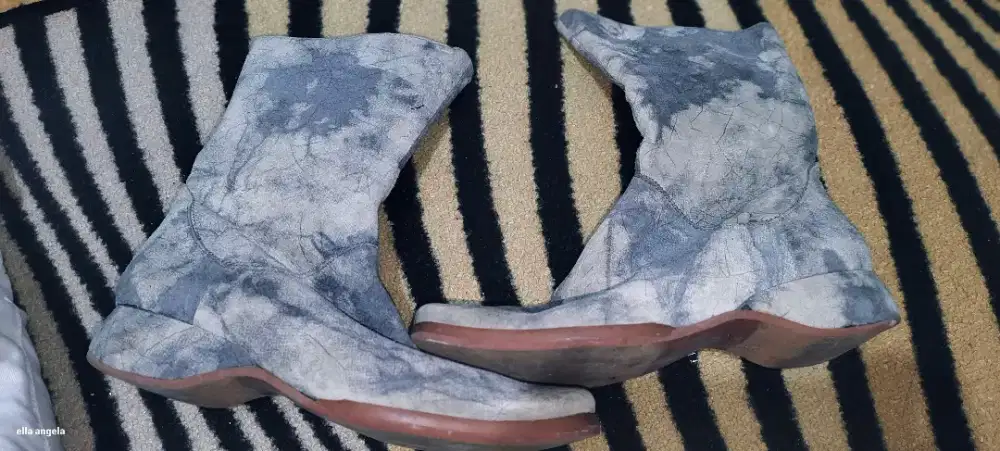 Sepatu boot kulit ori