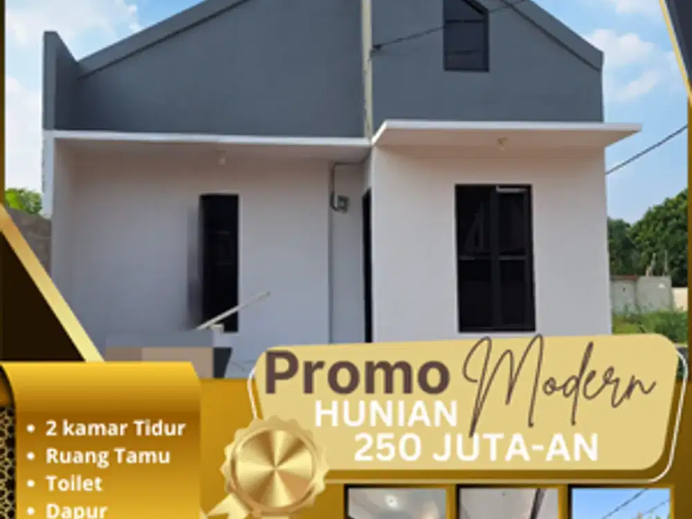 RUMAH MURAH 2 KAMAR AKSES STRATEGIS MULAI DARI 200 JUTAAN
