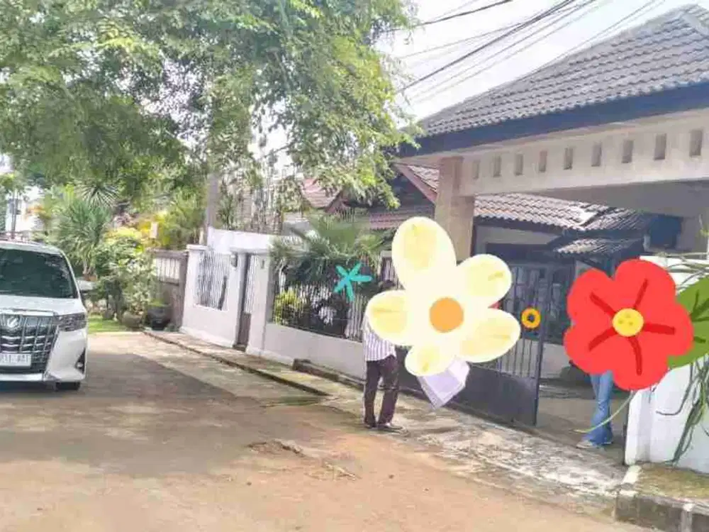 jual rumah asri.di hook.sangat strategis di Cimanggu Permai