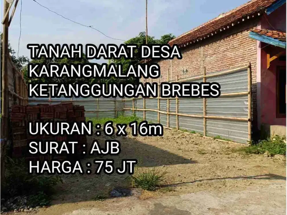 Tanah Darat Di Desa Karangmalang Ketanggungan Brebes