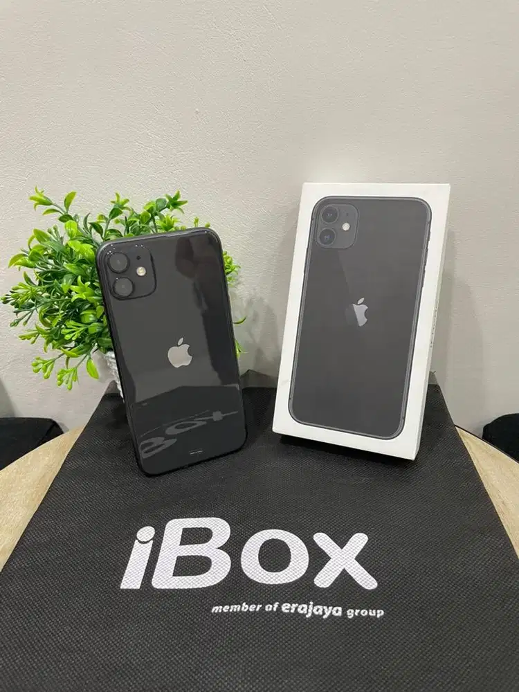 IPhone 11 64GB iBox Black mulus Fullset Ori BH 91% 3Utool 98 Permanent