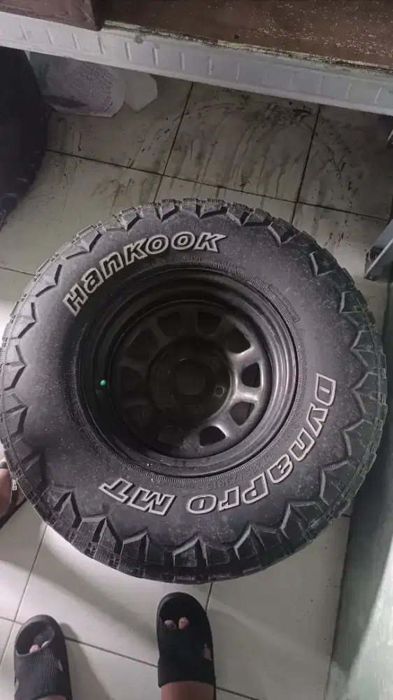 Jual velg daytona dan ban hankook 5 biji