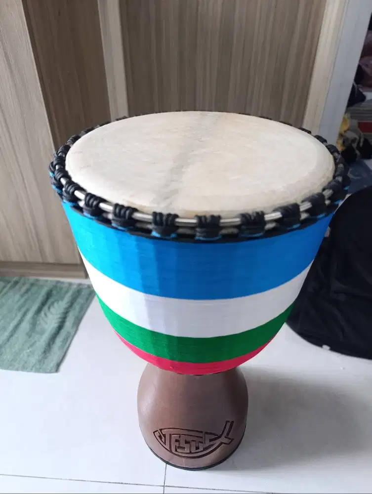 DIJUAL ALAT MUSIK PERKUSI DJEMBE CUSTOM PROFESIONAL FREE SOFTCASE