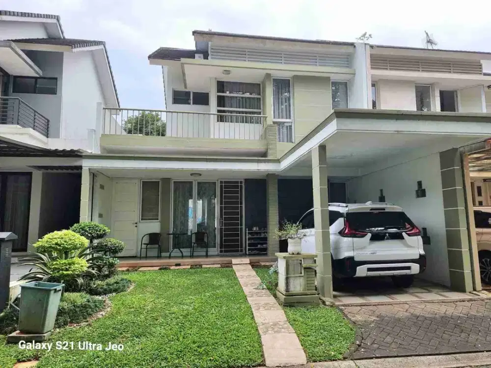 Dijual Rumah Hadap Taman Cluster Delatinos Bsd City Tangerang