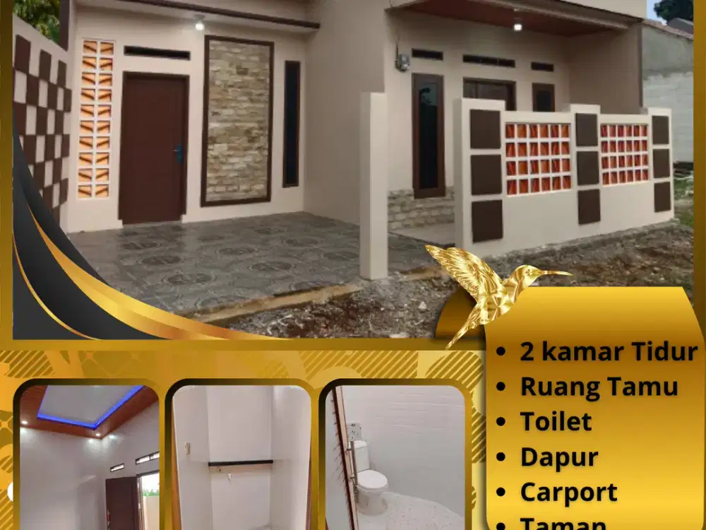 RUMAH MURAH 2 KAMAR DESAIN MODERN AKSES STRATEGIS MULAI DARI 235JUTAAN