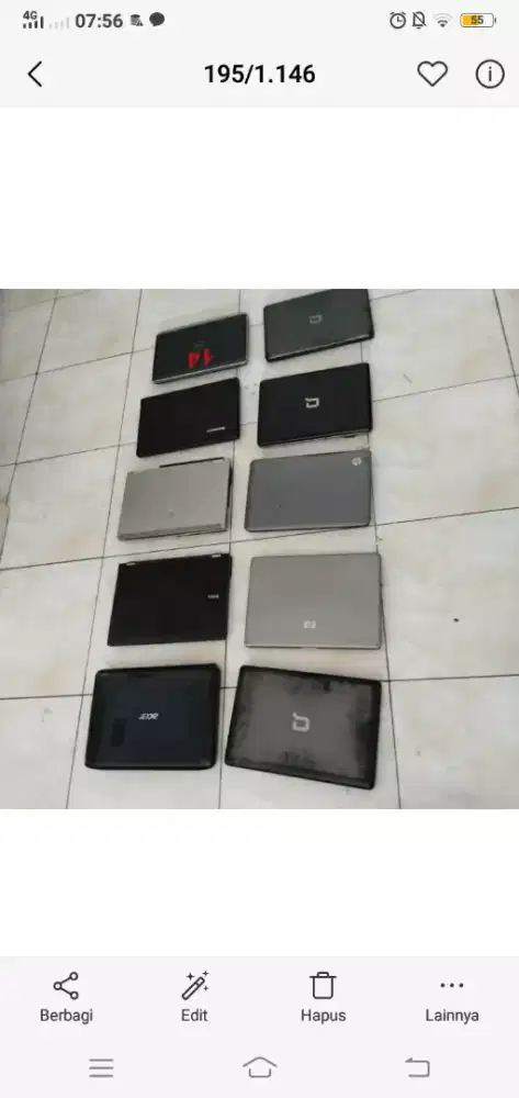 JUAL 10 UNITS LAPTOP MURAH MINUS BATTE