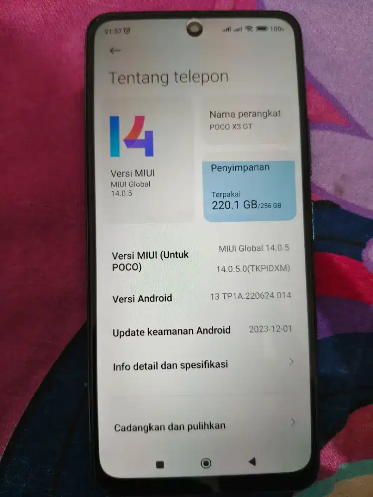 Jual xiaomi poco x3 gt 8/256 hanya HP saja