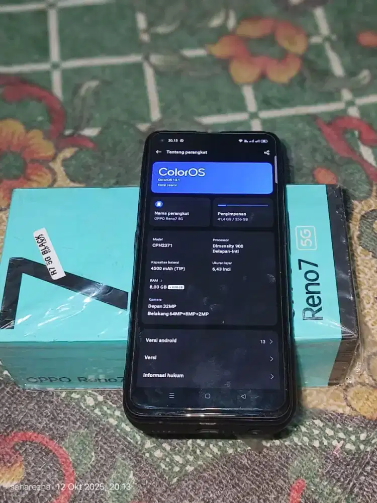 Oppo Reno 7 5g ram 8/256