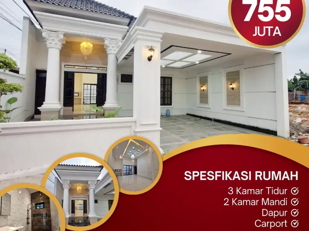 RUMAH MURAH RAFLI AMMAR TAHAP 8 RUMAH MODERN TENGAH KOTA