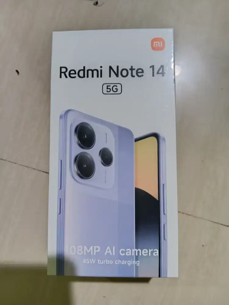 Xiaomi redmi Note 14 5G RAM 8/256 GB Warna Midnight black