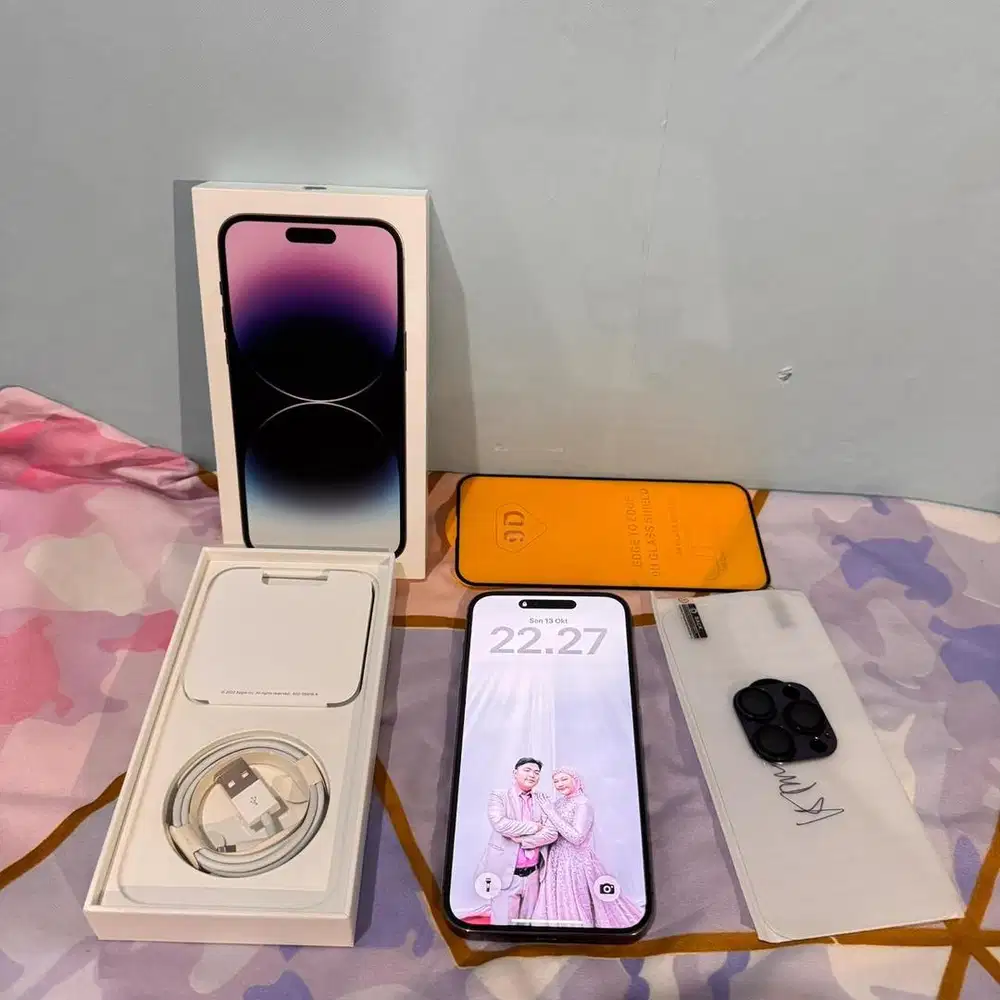 Iphone 14 ProMax 128gb Fulset Ori Ex Ibox kode PA/A Termurah !!