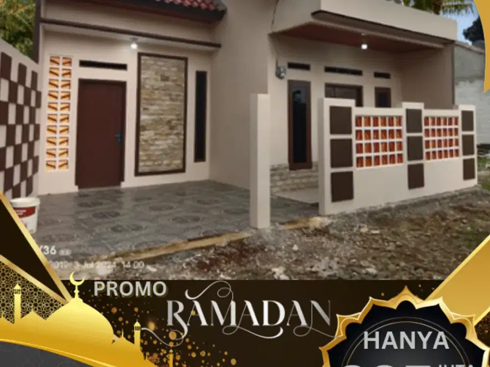 Rumah murah 2 kamar desain modern bebas banjir mulai dari 200 jutaan