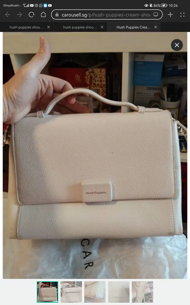 Shoulder bag hush puppies
