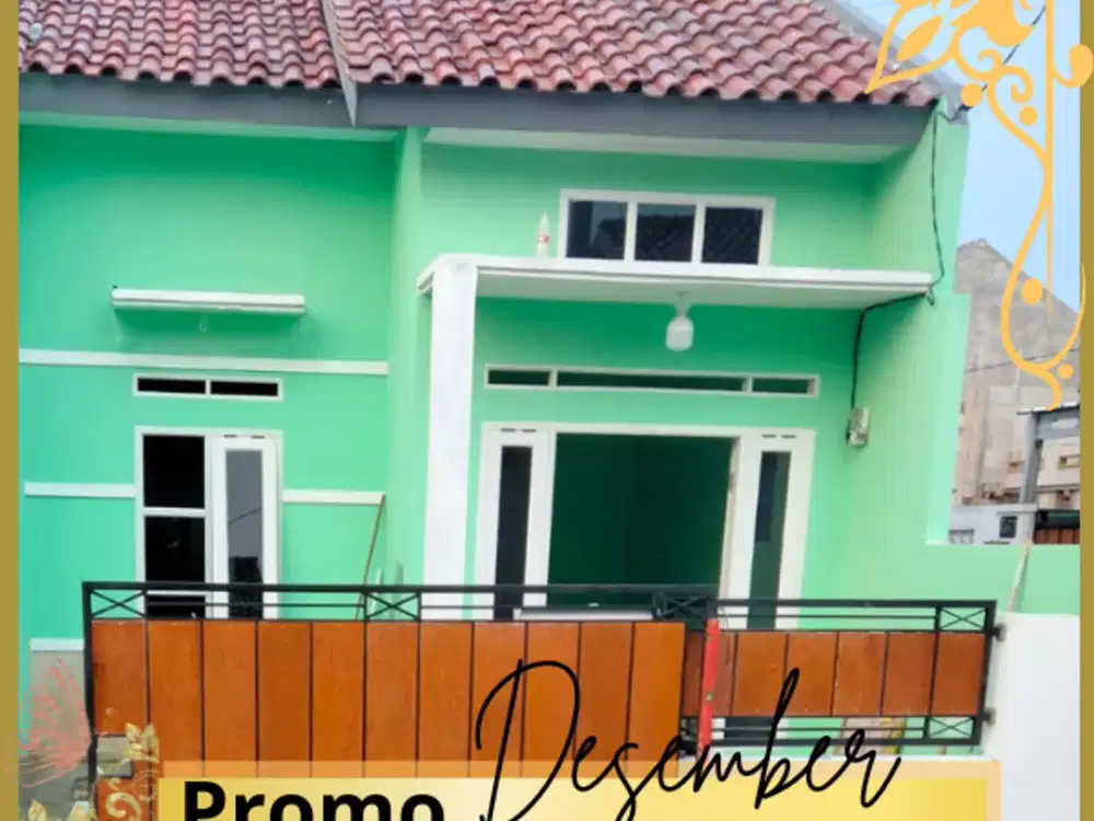 Rumah minimalis siap huni 2 kamar akses strategis dekat stasiun KRL