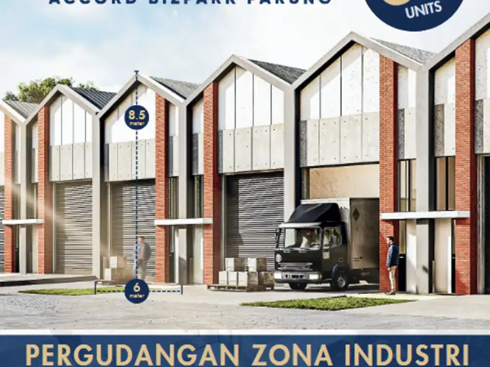 Murah Meriah!!! Gudang Industri Harga 1,4M an Accord Bizpark Parung