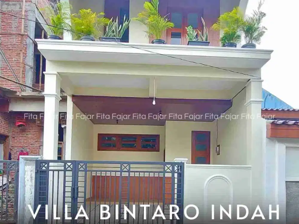 Dijual Brand New Murah 3 Lantai di Villa Bintaro Indah Tangsel