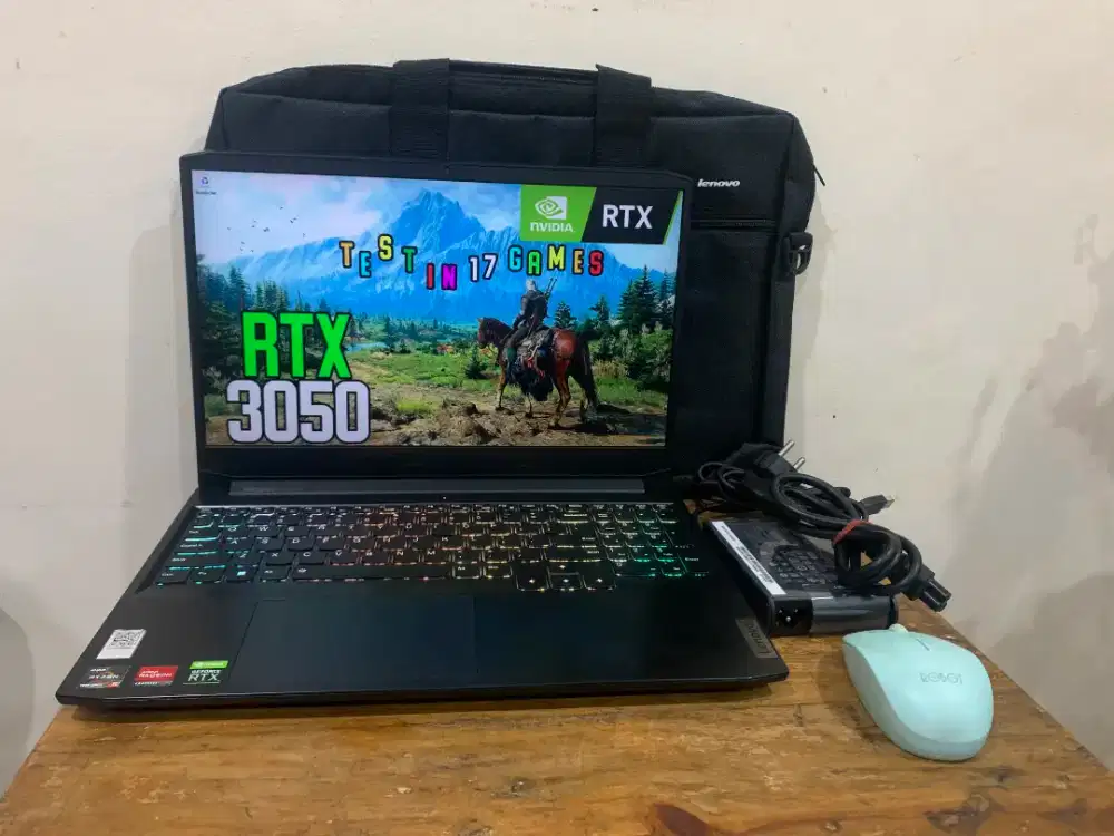 Lenovo ip gaming 3 Ryzen 5 RTX3050 16gb/1Tb 165Hz siap tempur