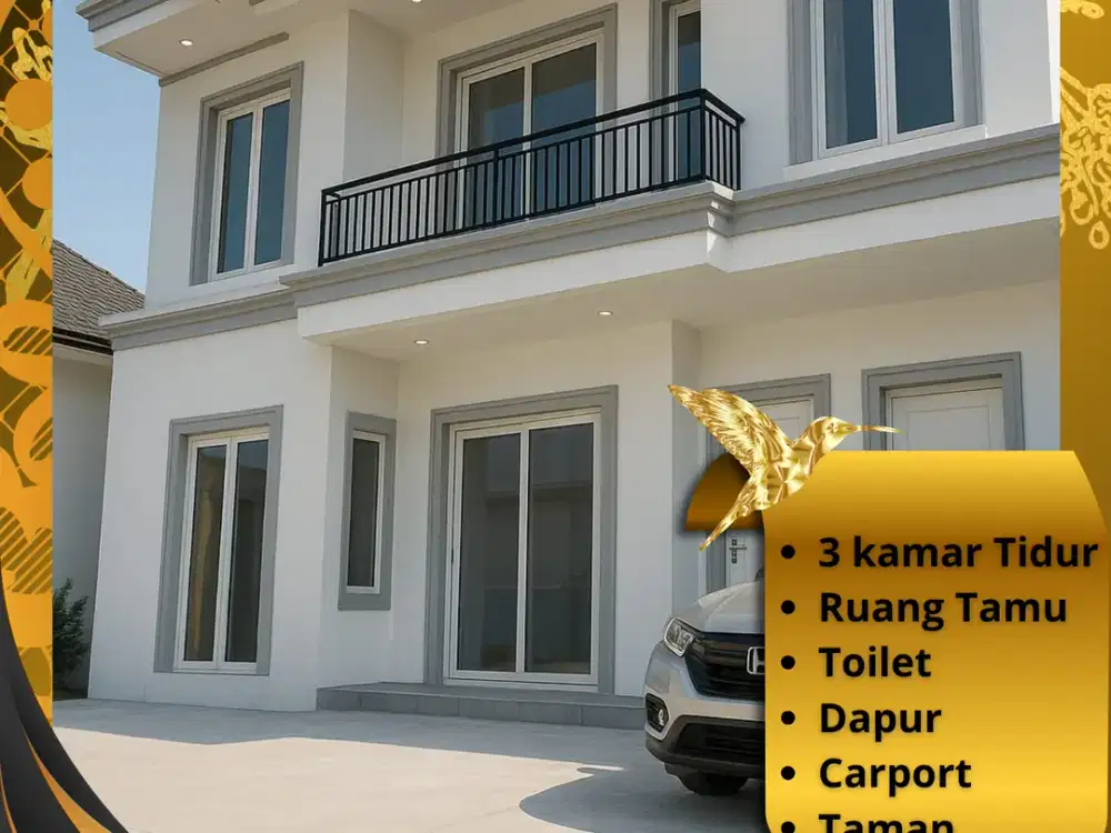 HUNIAN 2 LANTAI 3 KAMAR AKSES STRATEGIS MULAI DARI 365 JUTAAN